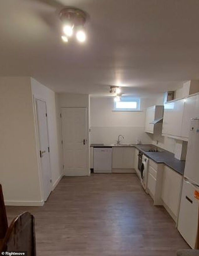 A Rightmove listing said that it was ‘very spacious’ with ‘off street parking for one to two cars’