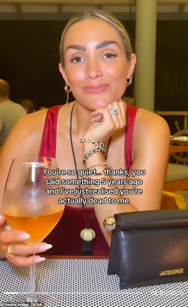 Speculation of a feud then went into overdrive when Frankie shared a TikTok video about holding a grudge - with fans questioning if she was referring to Rochelle