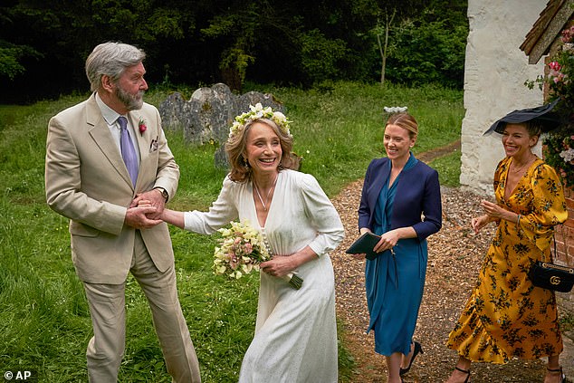 The Hollywood actress is set to star in the new film alongside Sienna Miller (R), 43, and Kristin Scott Thomas, 65 (centre)