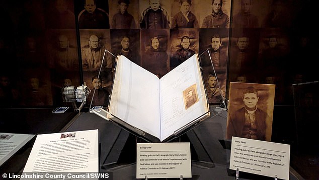 The mugshots have gone on display at Lincoln Castle's Magna Carta vault