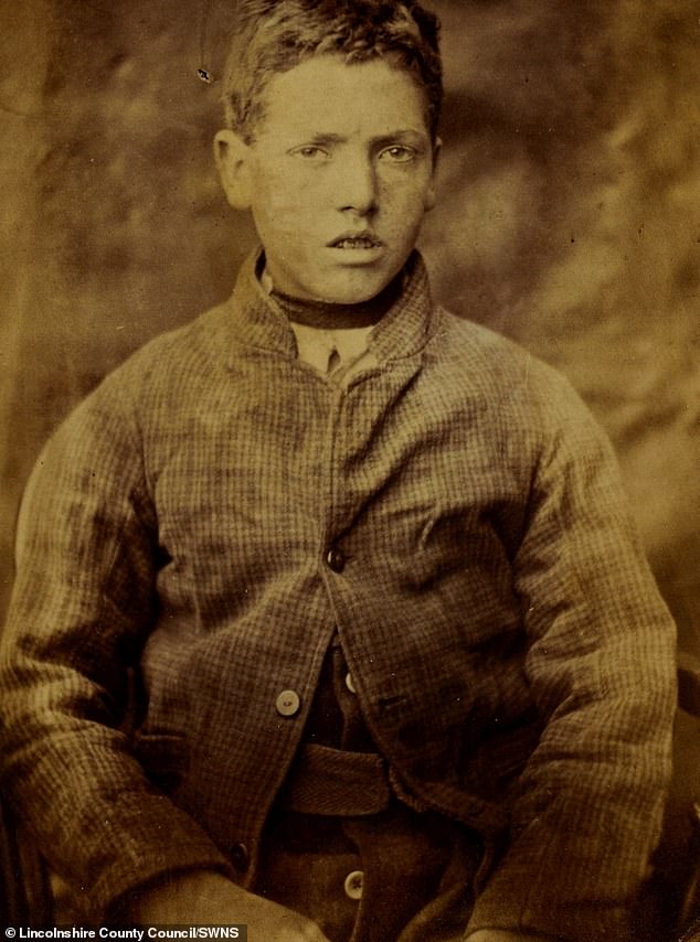Young rogue Herbert Foster. Children as young as eight were put behind bars at the prison