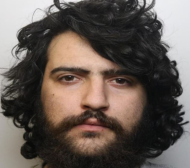 Brwa Shorsh, pictured in his police mugshot, has been jailed for life after pushing a man on to the tracks at Oxford Circus underground station