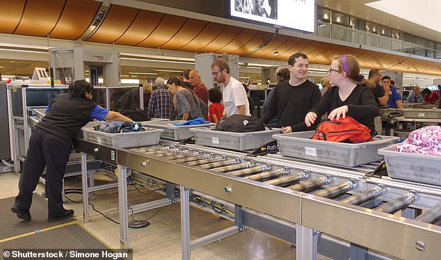 'So always make sure that your valuables are zipped up into your bag when they go through the scanner,' she added