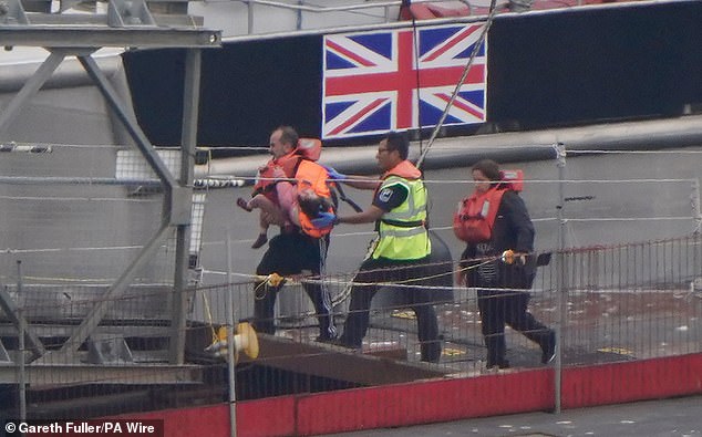 Young children were among the group picked up yesterday, bringing the total to have reached Britain since the new returns deal became operational to 403