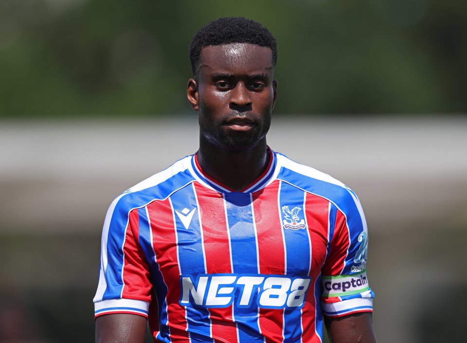 Marc Guehi of Crystal Palace in team uniform.