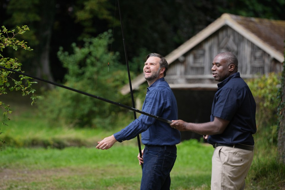 JD Vance and David Lammy fishing.