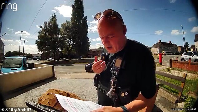 He was instructed to go to the house to drop off a leaflet containing information about an anti-immigration demonstration due to take place on Saturday