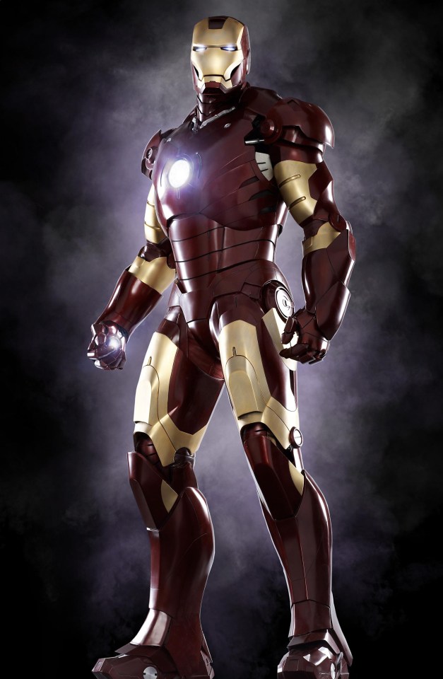 Iron Man in his suit.