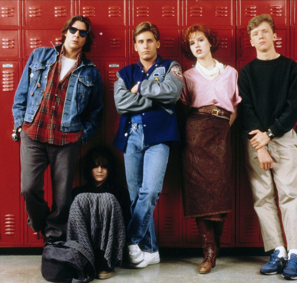 The Breakfast Club cast photo.