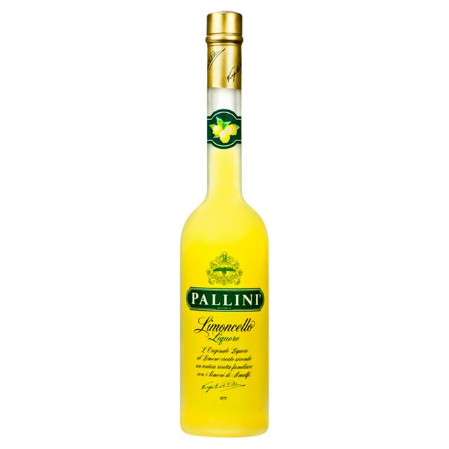 Bottle of Pallini Limoncello liqueur.