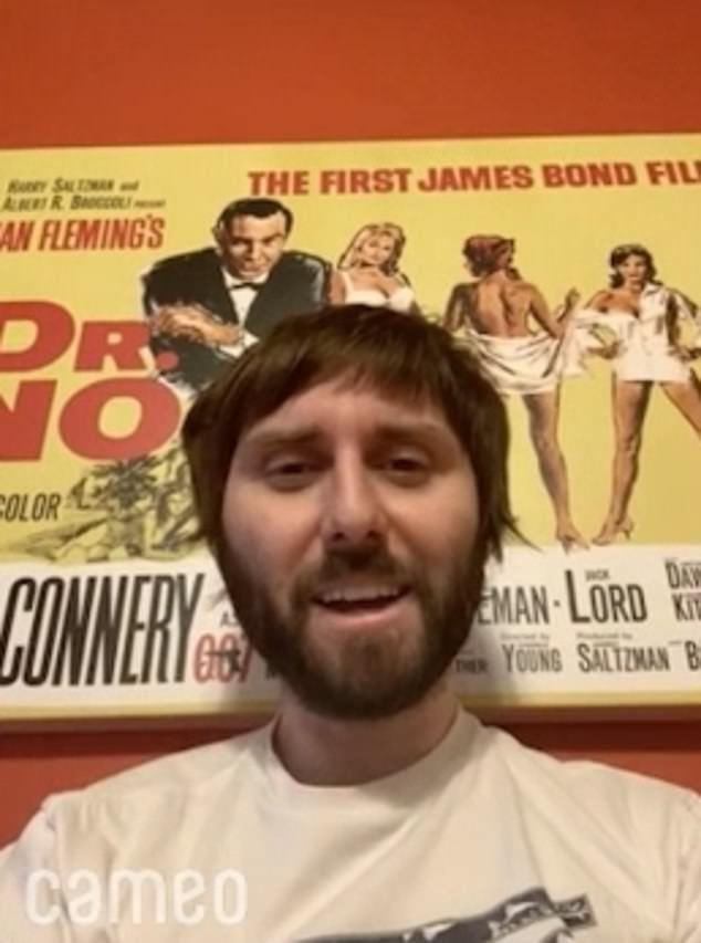 The Inbetweeners actor James Buckley has made fortunes from recording messages on the US-based site