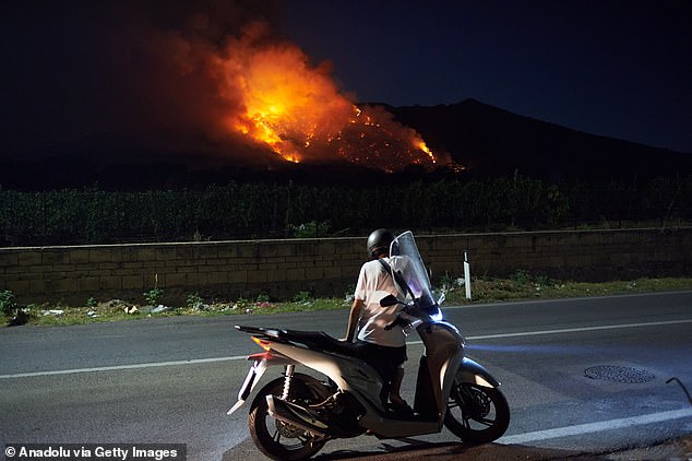The blaze broke out on Friday afternoon, and Firefighting teams both on the ground and in the air rushed to the scene