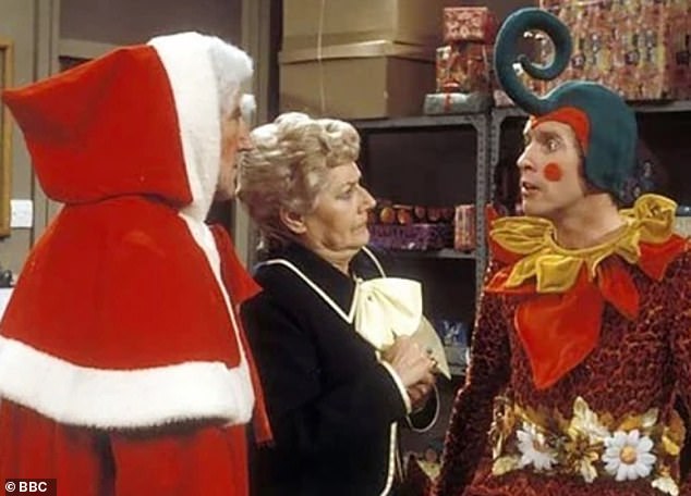 Streaming service, iPlayer, shows a message at the start of the 1975 festive episode that says the show may 'contains discriminatory language'