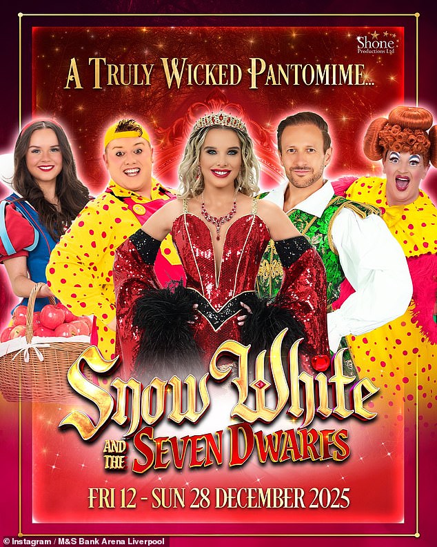 Helen will be spending the festive season at Liverpool's M&S Bank Arena - where she will play the evil stepmother in its pantomime