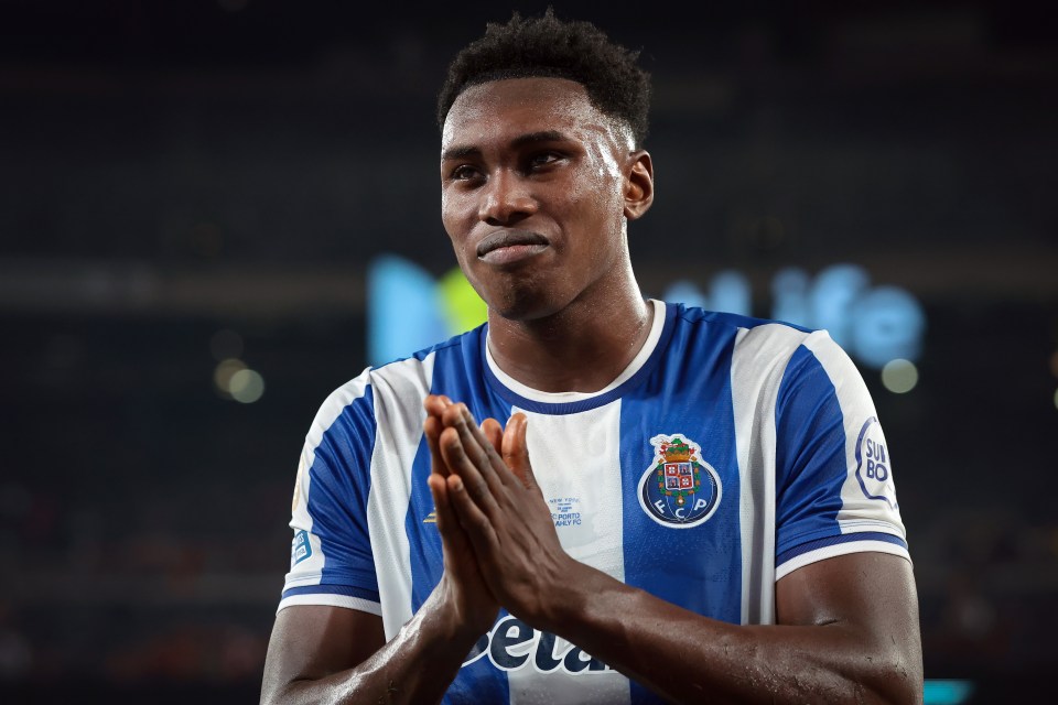 Samu Aghehowa of FC Porto after a soccer match.