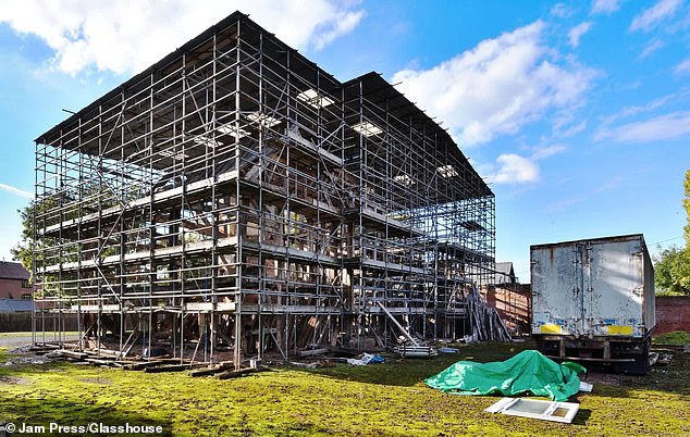 The building is currently clad in scaffolding with consent in place for restoration works to begin