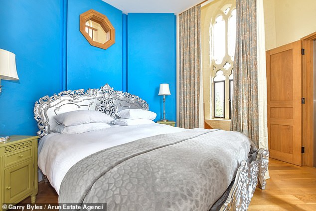 On the fourth floor, a final double bedroom boasts an octagonal dressing room with a walk-in wardrobe
