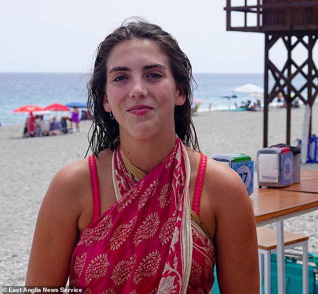 Fabiola Escolano, 20, who was on the beach at Castell de Ferro when migrants came ashore in a boat