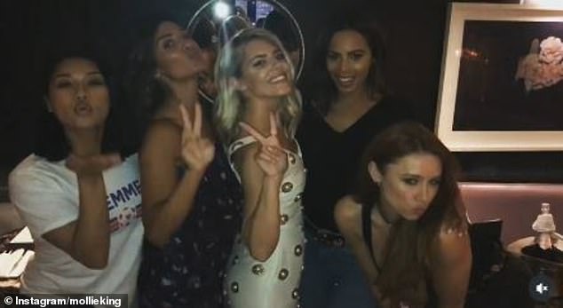 The other members of The Saturdays have not commented on the rumoured rift and the five-piece have not been pictured together in the same room for eight years (last pictured in 2017)