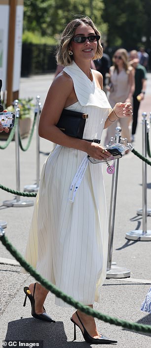 Frankie and Rochelle are said to be embroiled in a secret feud - which they have denied - after reports they 'snubbed' each other at Wimbledon (pictured on June 30)