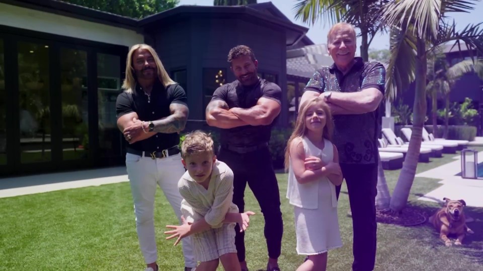 Family photo in front of their home.