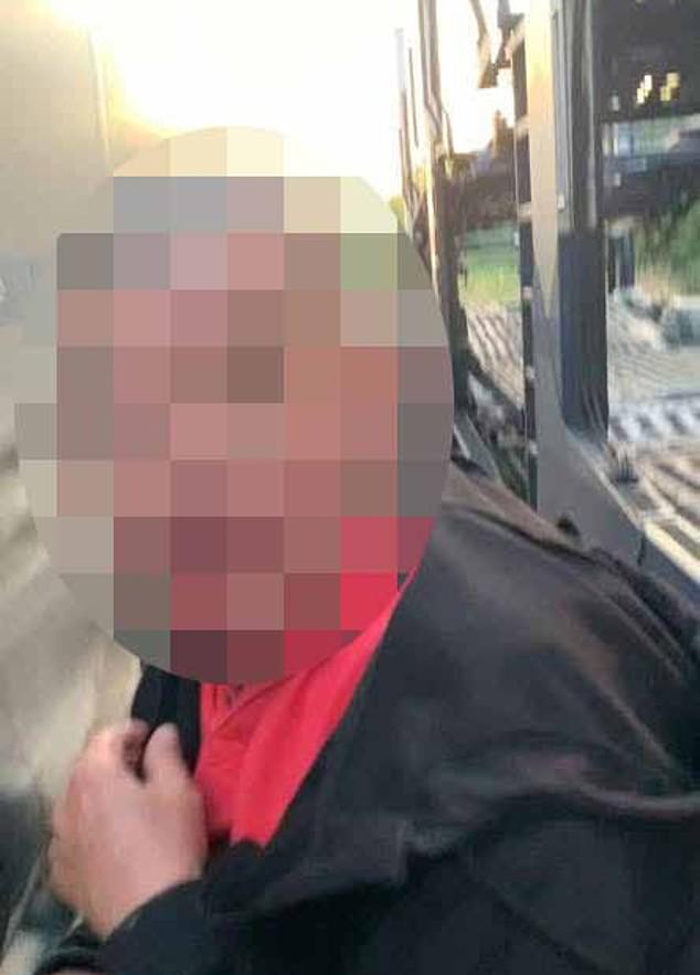 British truckers shared this picture online after allegedly catching a HGV driver stealing fuel from their tank
