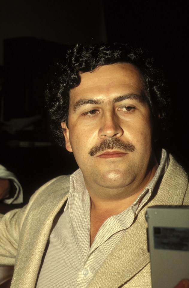 Photo of Pablo Escobar, leader of the Medellín Cartel.