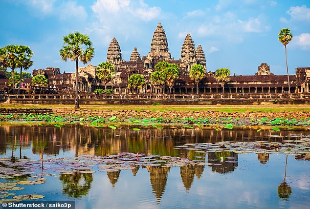 'The temples of Angkor Wat in Cambodia were exquisite. By taking taxis and motorbikes we reached some of the more remote Khmer temples, which we had to ourselves and were especially enchanting'