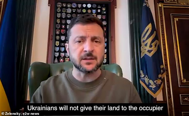 The Ukrainian President warned that 'decisions without Ukraine' would not bring peace to the region