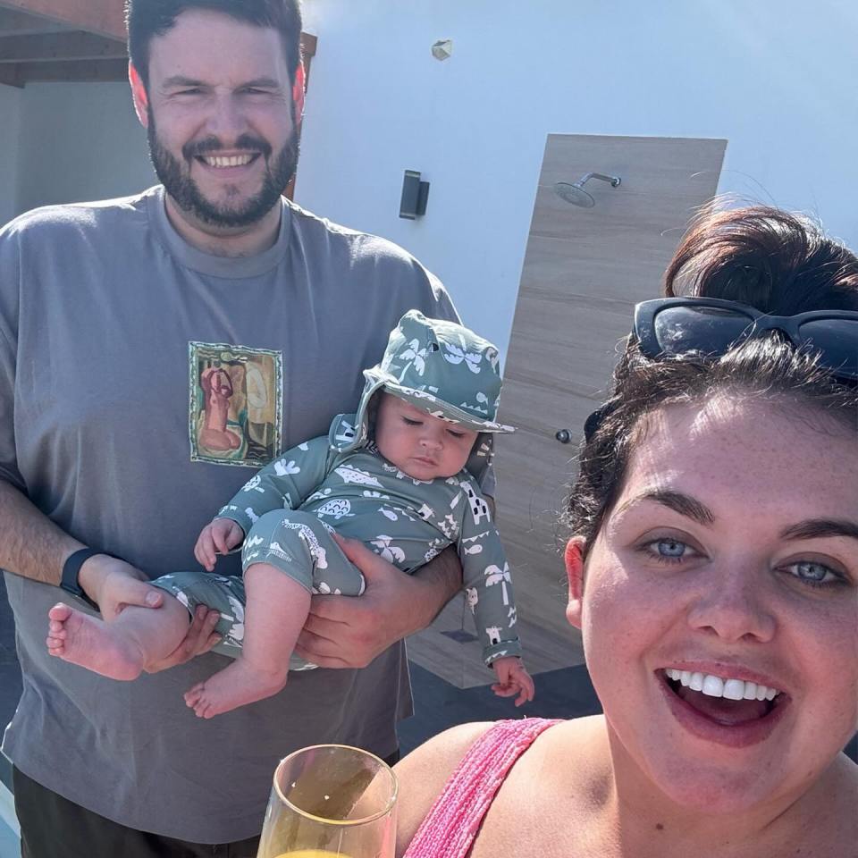 Scarlett Moffatt family on holiday.