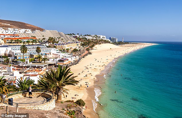 General view of a beach in Morro Jable, Fuerteventura, where the tragedy took place