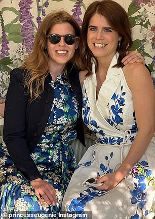 Her sister Eugenie marked the day with a message on Instagram