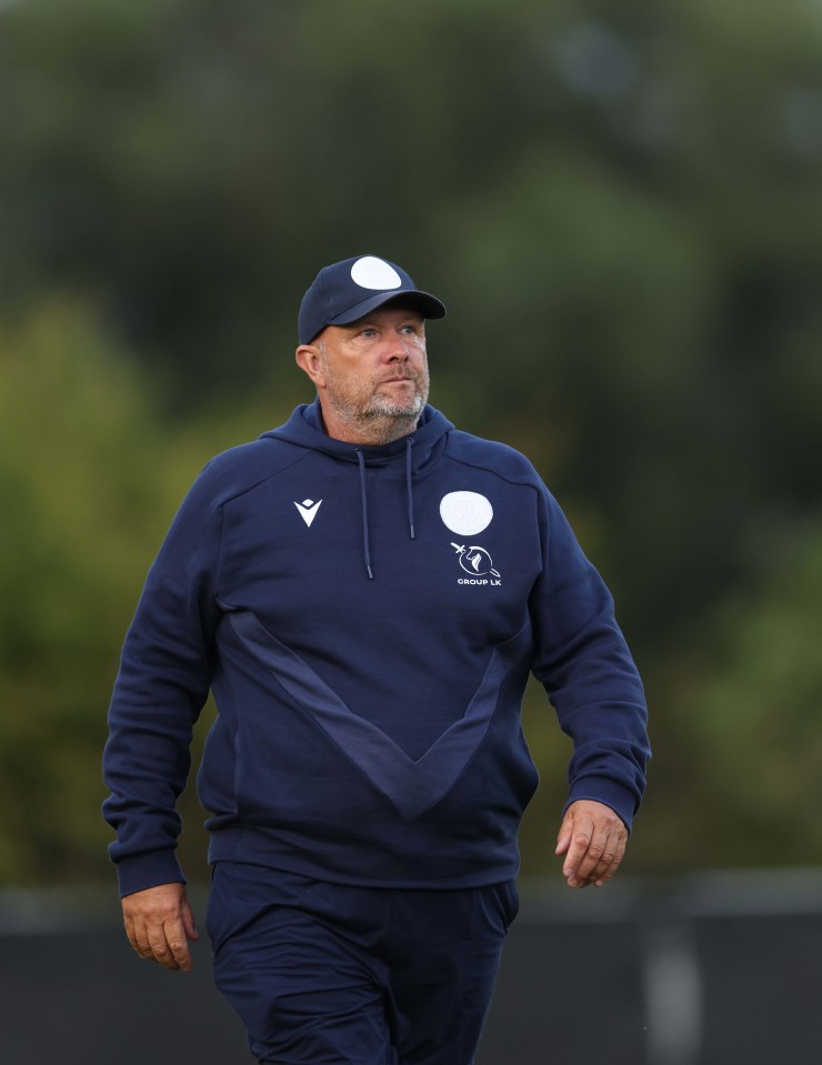 Andy Woodman, manager of Bromley, at a pre-season friendly match.