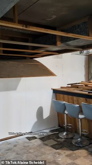 Scheildel was taking apart the ceiling when the yellowed and dusty letters hidden in the paneling fell to the floor