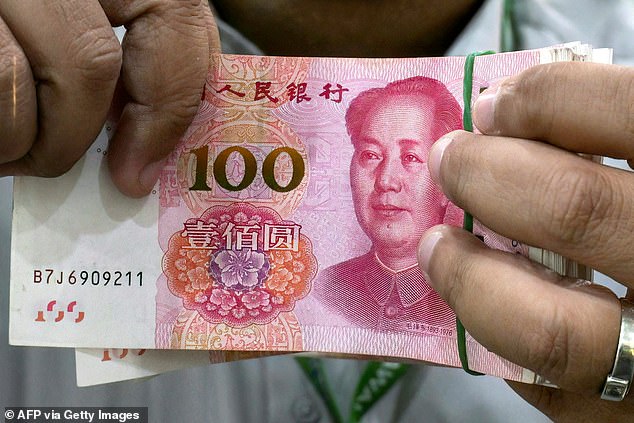 Governments of poor countries threatened with American tariffs are backing away from the dollar. The obvious alternative is the Chinese renminbi, or yuan (pictured); one yuan is currently worth about 10p
