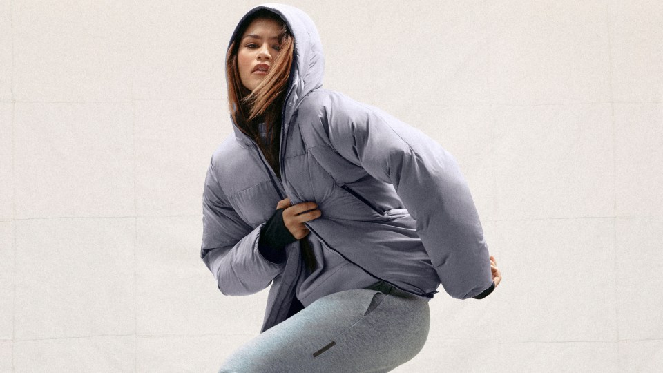 Zendaya modeling On's new sportswear collection.