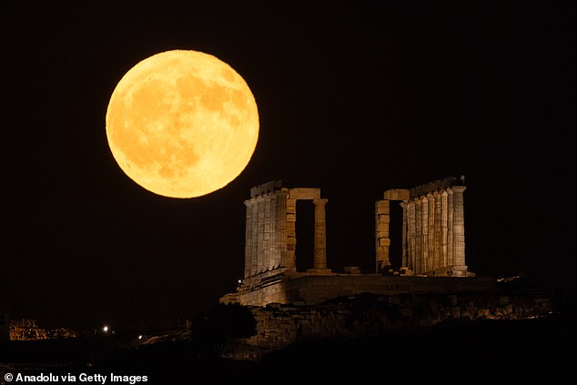 It loomed over the Temple of Poseidon on Cape Sounion near Athens, Greece