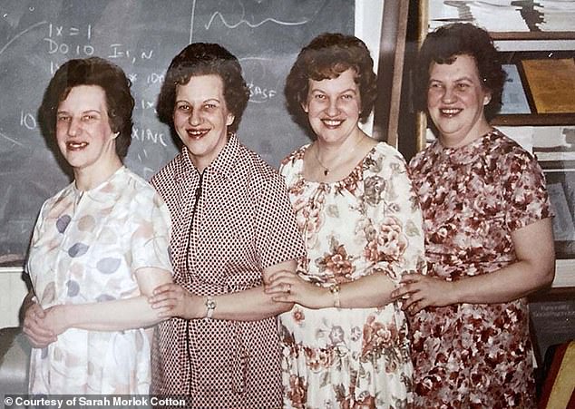 The girls (pictured) were born one month prematurely and astonished the city¿s medical teams, with the Historical Society of Greater Lansing proclaiming their birth to be that of the world¿s first identical quadruplets