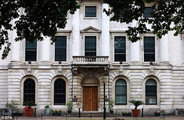 The proposed new embassy on the Royal Mint Court site, near London's financial district (pictured), has sparked fears it will include 'spy dungeons' in the heart of the City
