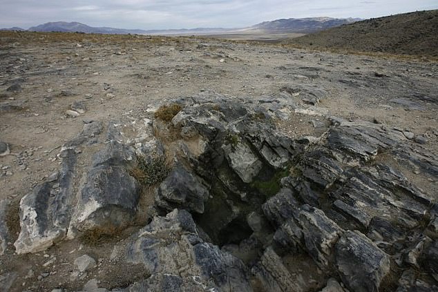 The entrance to the Nutty Putty Cave. To prevent a future accident, the entrance to the passage was collapsed with controlled explosives and filled with concrete