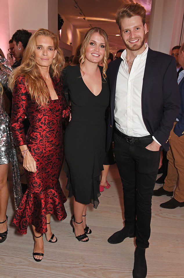 Lady Kitty Spencer, Victoria Aitken and Louis Spencer, Viscount Althorp, attend Tatler's English Roses 2017