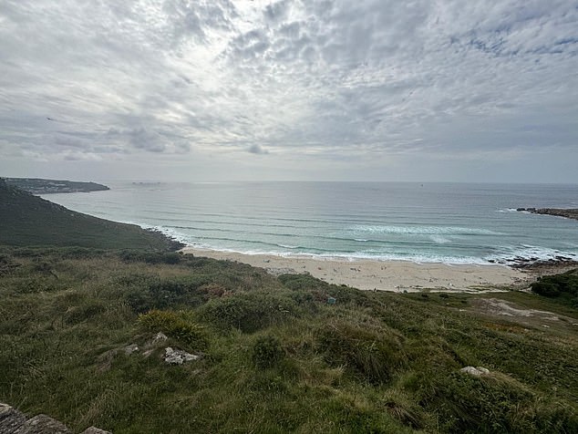 The gang of drug smugglers came ashore on Gwynver Beach (pictured), near Land's End