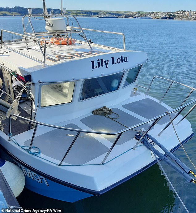 Four British men were jailed in May this year for a total of 90 years for plotting to smuggle cocaine aboard the Lily Lola (pictured)