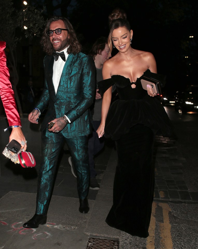 Pete Wicks and Maura Higgins at the BAFTA Television Awards.