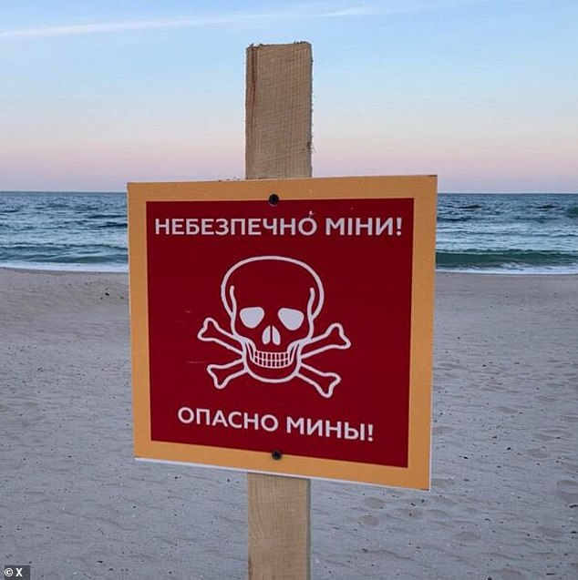 In the resort area of Zatoka, Odesa region, three people were killed after triggering a sea mine