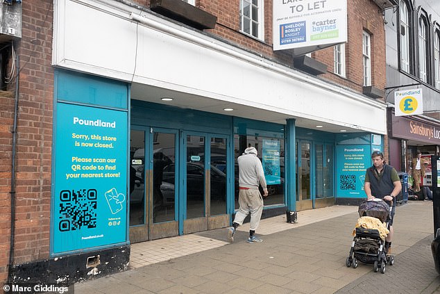 The town's Poundland store also closed down last month, adding to the long list of stores that have closed in the past year