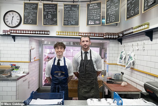 Jake Field, 23 (right), and Leo East, 17, (left) told of how the high street has changed and while it is 'meant to be an affluent area', it has seen a rise in homelessness and antisocial behaviour