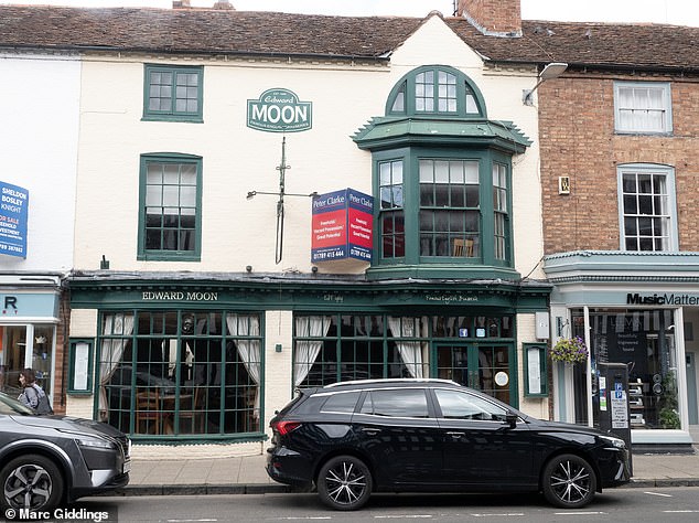 Edward Moon, an eatery, closed doors earlier this year, and the interior can be seen as it was, with tables and menus laid out