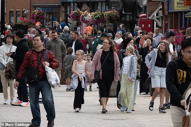 The tourist town is still bustling and attracts about two million visitors every year