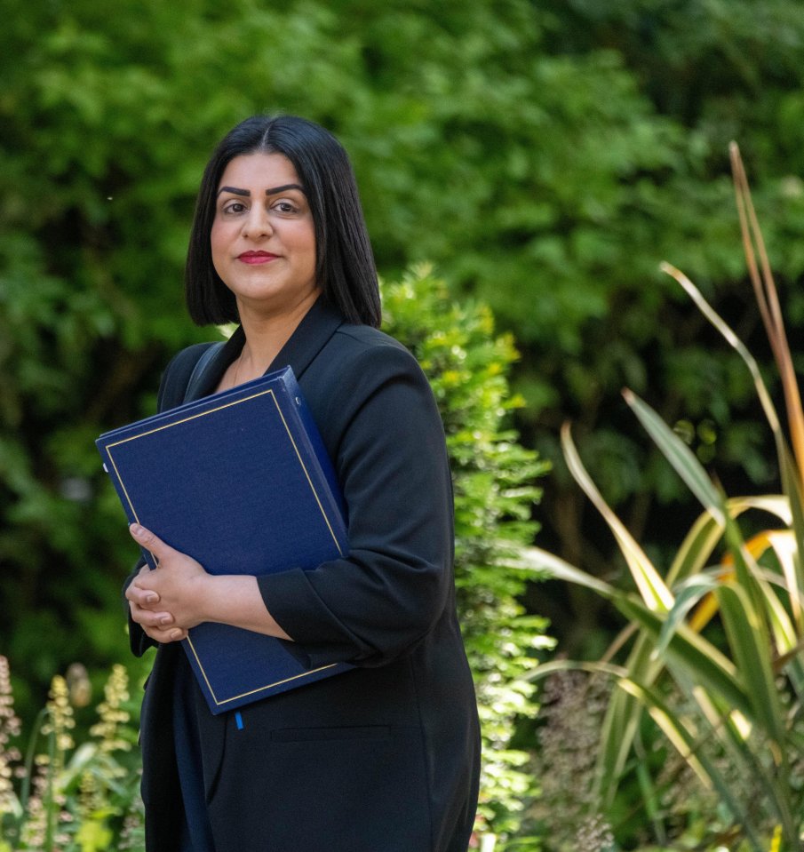 Shabana Mahmood, Justice Secretary, at 10 Downing Street.
